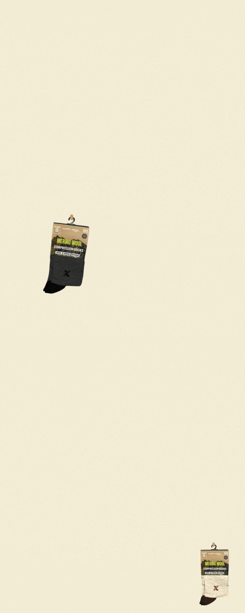 Infographic explaining hiking socks, highlighting materials like merino wool and synthetics, cushioning levels, moisture management, ventilation, sock thickness versus boot fit, and care tips for improved comfort, blister prevention, and trail performance on long hikes.