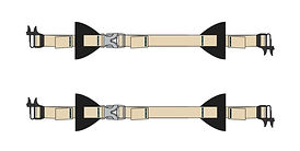 Snowboard straps - Light Hiking Gear