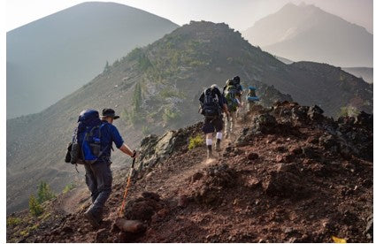 People Walking on a Mountain