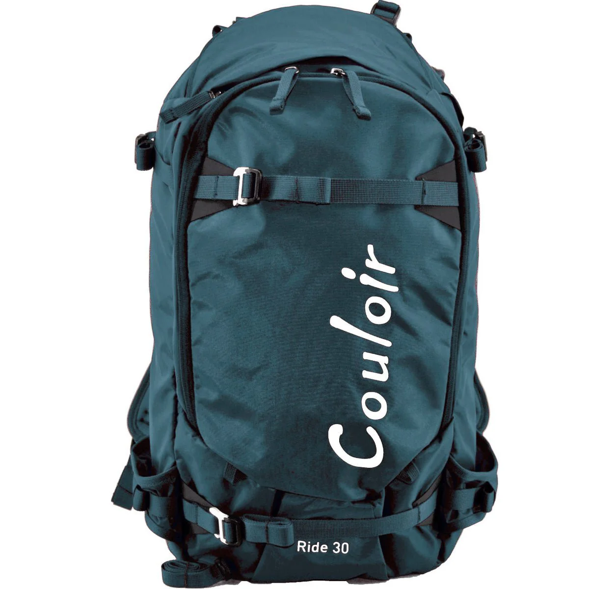 Couloir Ride 30 ski touring pack with helmet holder, compression straps, and backcountry storage design.