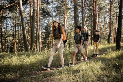 A group of friends on a hike