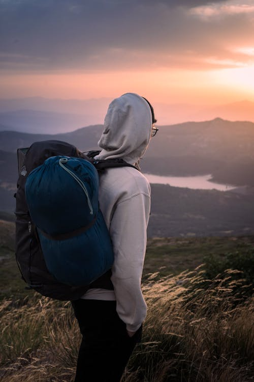 a person with a backpack