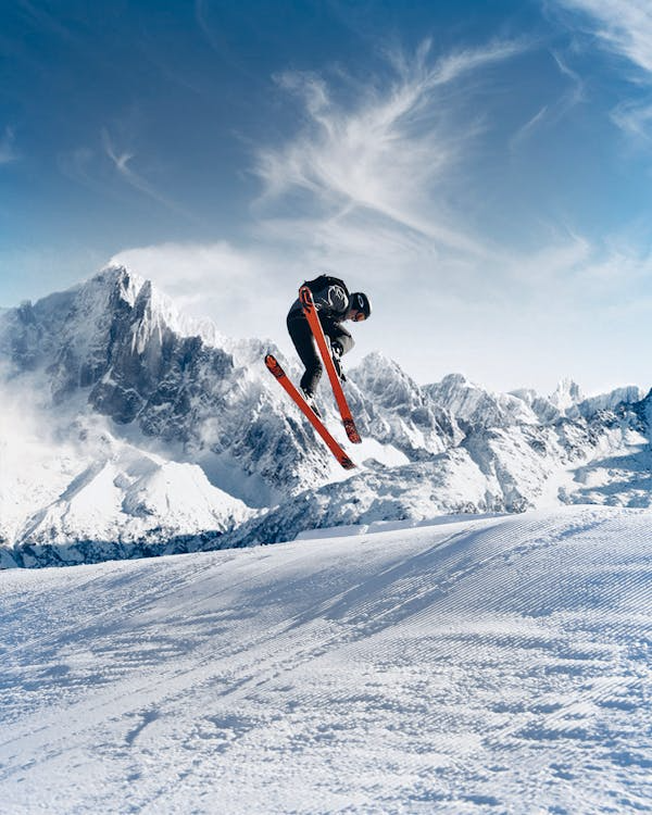 a person skiing